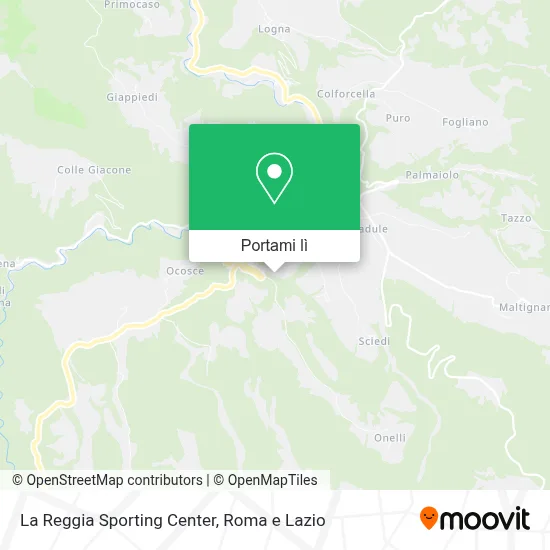 Mappa La Reggia Sporting Center