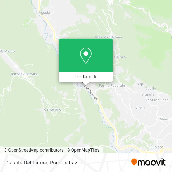 Mappa Casale Del Fiume