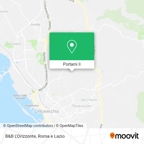 Mappa B&B L'Orizzonte