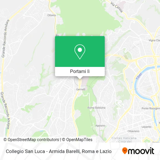 Mappa Collegio San Luca - Armida Barelli
