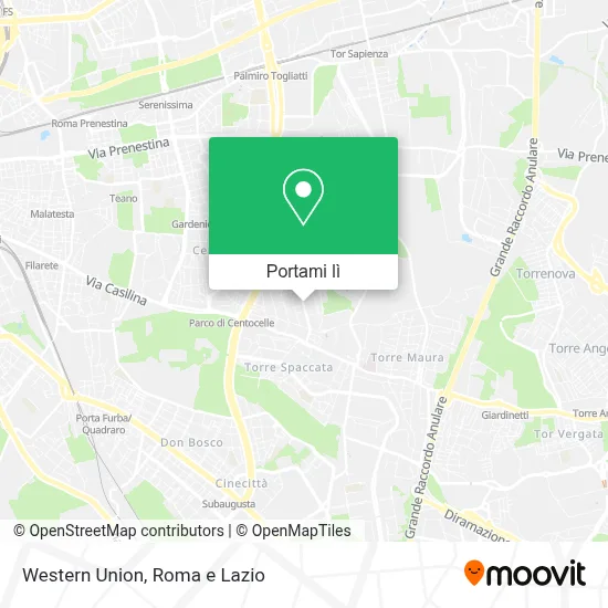 Mappa Western Union