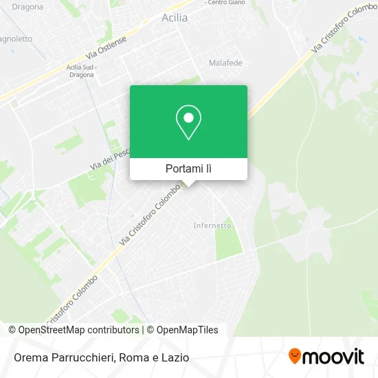 Mappa Orema Parrucchieri