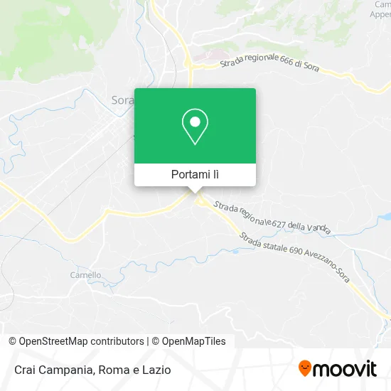 Mappa Crai Campania