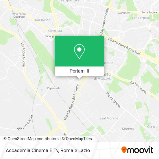 Mappa Accademia Cinema E Tv
