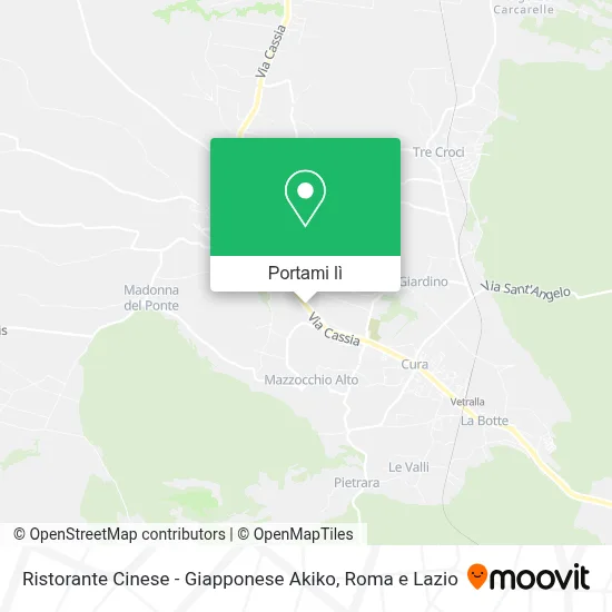 Mappa Ristorante Cinese - Giapponese Akiko