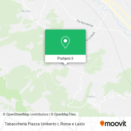 Mappa Tabaccheria Piazza Umberto I