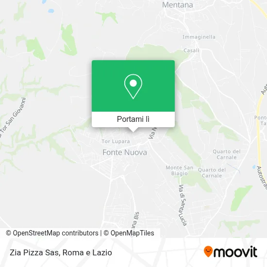 Mappa Zia Pizza Sas