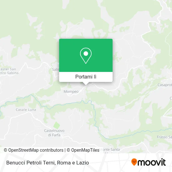 Mappa Benucci Petroli Terni