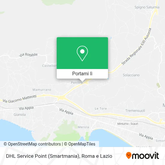 Mappa DHL Service Point (Smartmania)