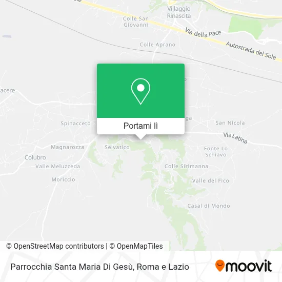 Mappa Parrocchia Santa Maria Di Gesù