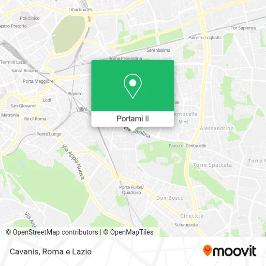 Mappa Cavanis