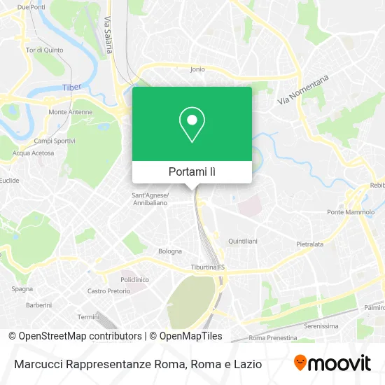 Mappa Marcucci Rappresentanze Roma
