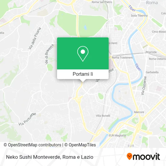 Mappa Neko Sushi Monteverde