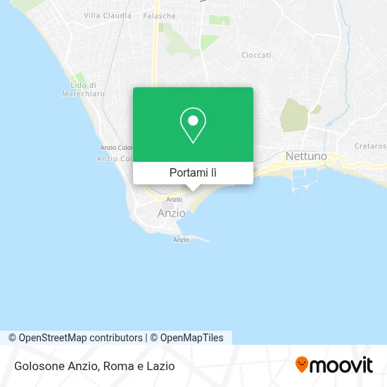 Mappa Golosone Anzio