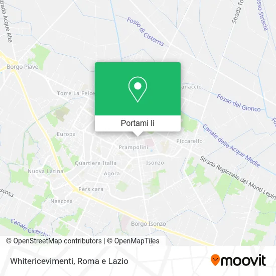 Mappa Whitericevimenti