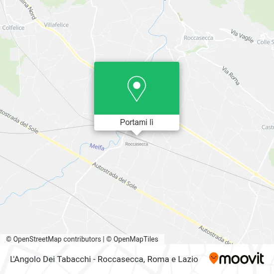 Mappa L'Angolo Dei Tabacchi - Roccasecca