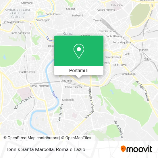 Mappa Tennis Santa Marcella