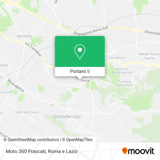 Mappa Moto 360 Frascati