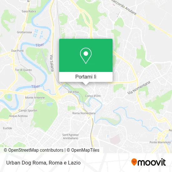 Mappa Urban Dog Roma