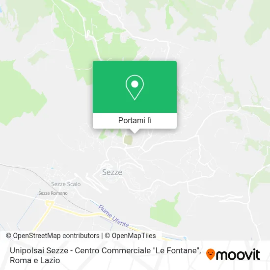 Mappa Unipolsai Sezze - Centro Commerciale "Le Fontane"