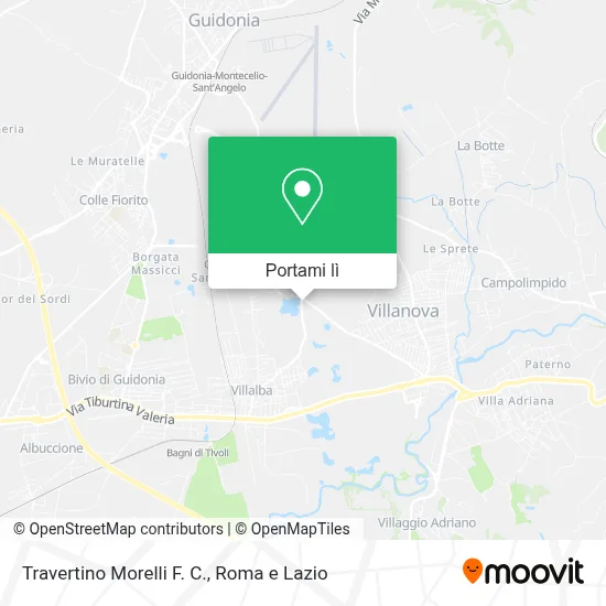 Mappa Travertino Morelli F. C.
