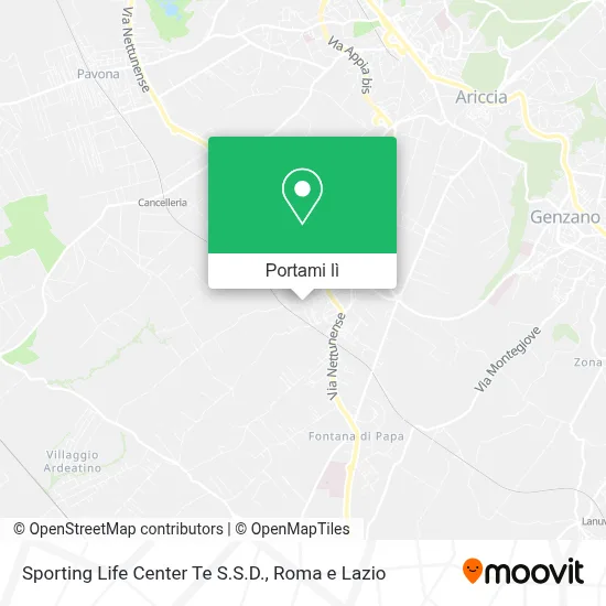 Mappa Sporting Life Center Te S.S.D.