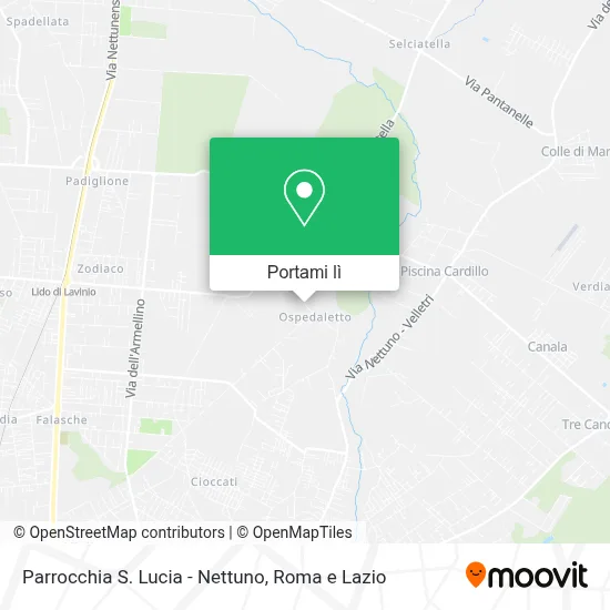 Mappa Parrocchia S. Lucia - Nettuno