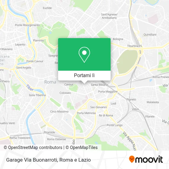 Mappa Garage Via Buonarroti
