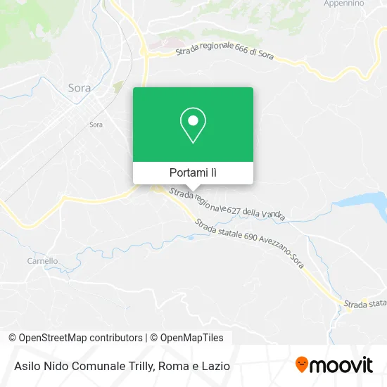 Mappa Asilo Nido Comunale Trilly