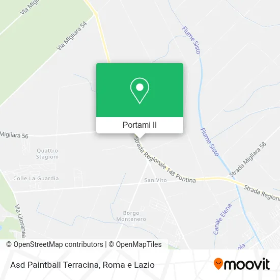 Mappa Asd Paintball Terracina