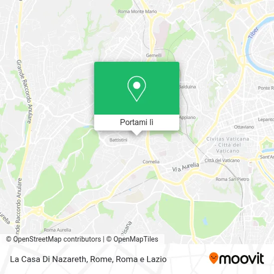 Mappa La Casa Di Nazareth, Rome