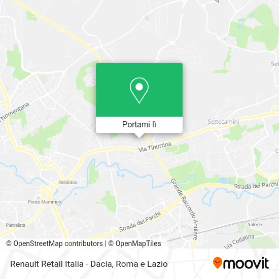 Mappa Renault Retail Italia - Dacia