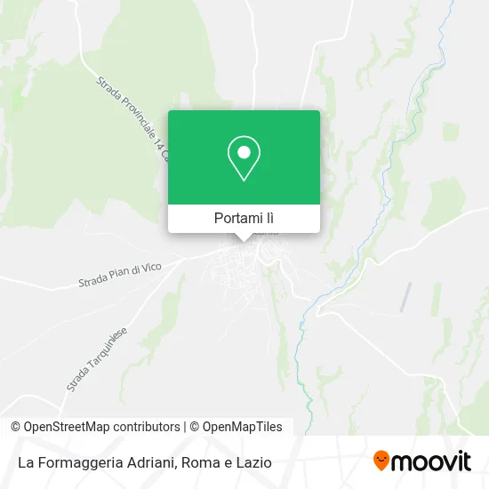 Mappa La Formaggeria Adriani
