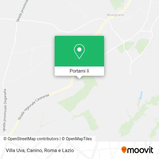 Mappa Villa Uva, Canino