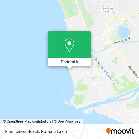 Mappa Fiumicino's Beach