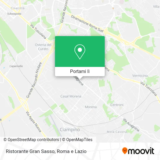 Mappa Ristorante Gran Sasso