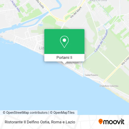 Mappa Ristorante Il Delfino Ostia