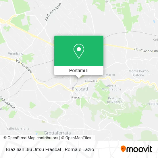 Mappa Brazilian Jiu Jitsu Frascati