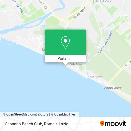 Mappa Capanno Beach Club