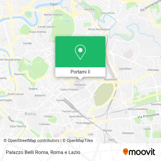 Mappa Palazzo Belli Roma