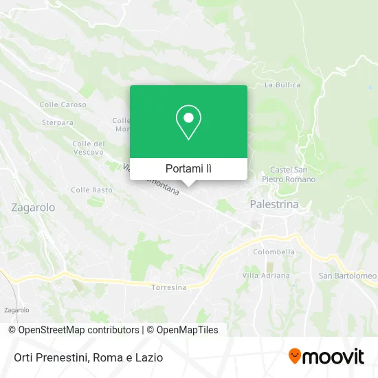 Mappa Orti Prenestini