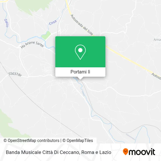 Mappa Banda Musicale Città Di Ceccano