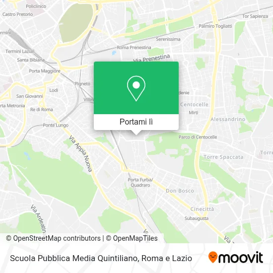 Mappa Scuola Pubblica Media Quintiliano