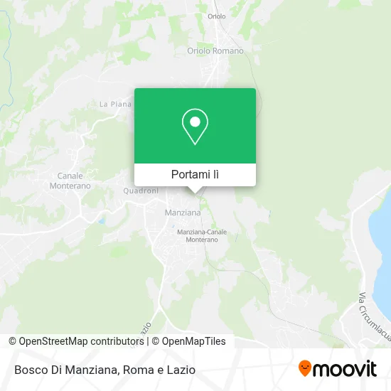 Mappa Bosco Di Manziana
