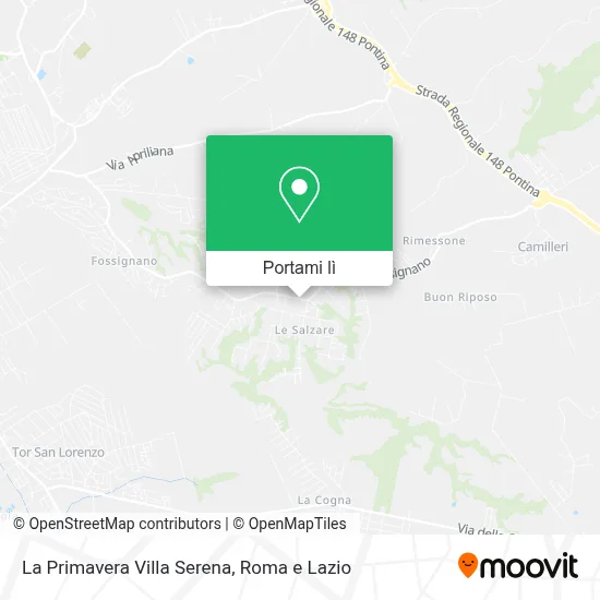 Mappa La Primavera Villa Serena
