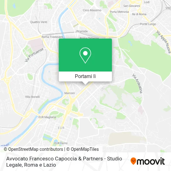 Mappa Avvocato Francesco Capoccia & Partners - Studio Legale