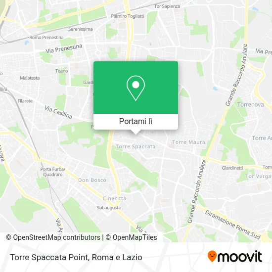 Mappa Torre Spaccata Point
