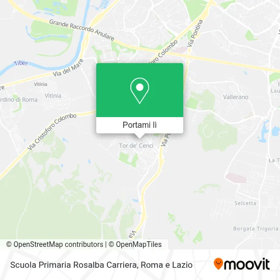 Mappa Scuola Primaria Rosalba Carriera