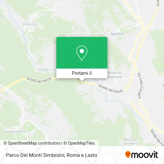 Mappa Parco Dei Monti Simbruini