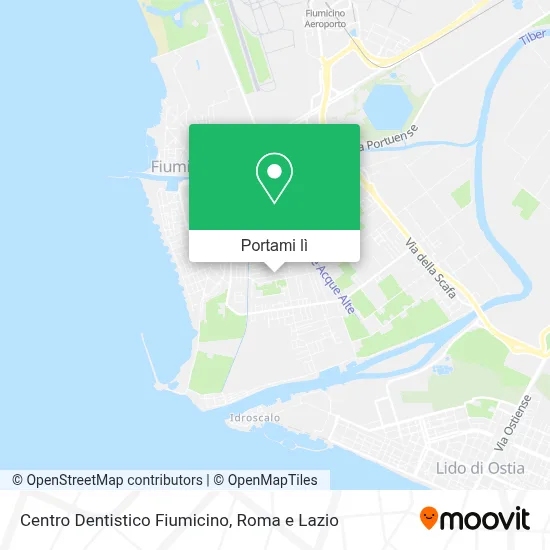 Mappa Centro Dentistico Fiumicino